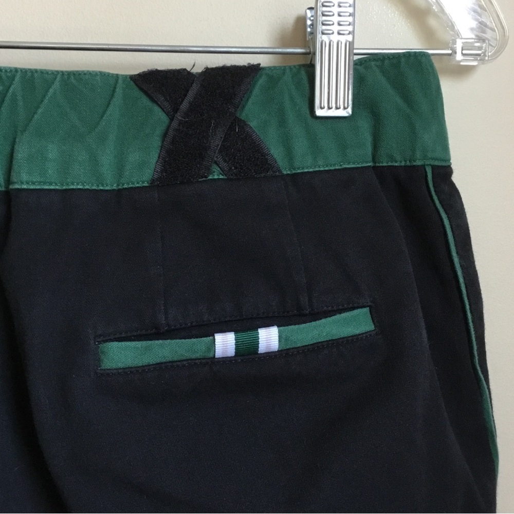 Fore All Laura High Waist Cropped Golf Trousers Green Black Color Block - Picture 9 of 13